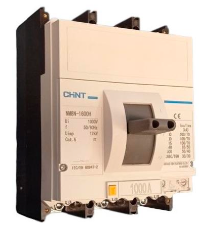 Interruptor Termomagnético CHINT NM8N-1600H 3P 1000A 100kA 415V – Código 07023021000CH