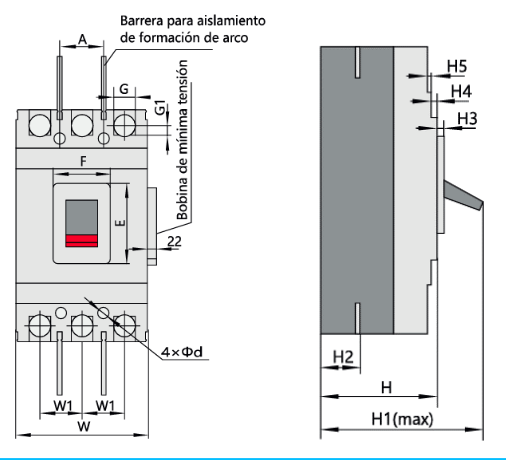 Interruptor de Caja Moldeada CHINT NM1-1250H 3P 1000A 65kA 415V – Código 072147310CH