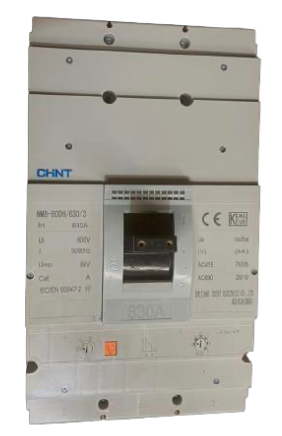 Interruptor Automático CHINT NM8-800H 3P 630 A 415 V 70 kA Ajuste 0.8–1 In – Código 072236363CH