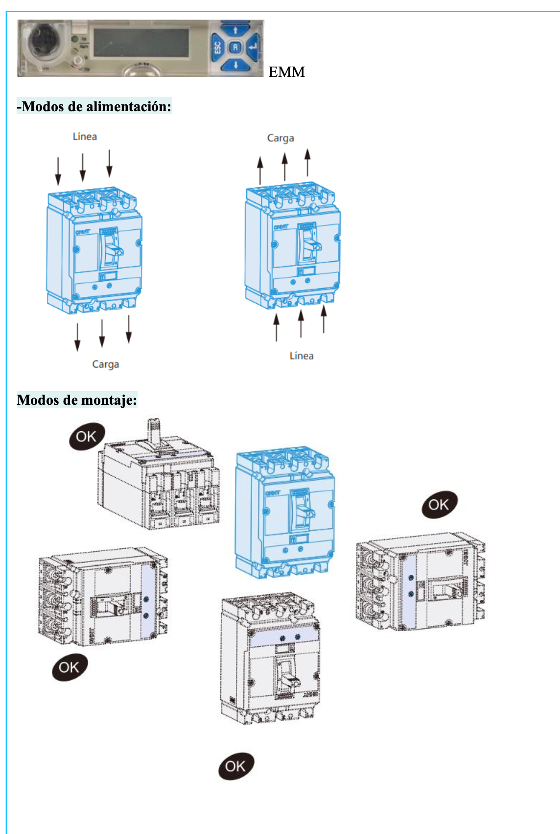 Interruptor Termomagnético CHINT NM8N-400S 4P 400A 415V 50kA 0.7–1In – Código 07024040400CH