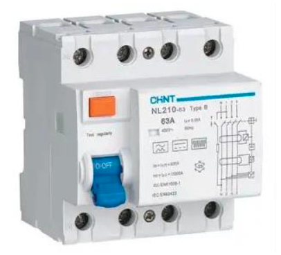 Interruptor Diferencial CHINT NL210 4P 40A 30mA Tipo B 10kA – Código 0702440030CH