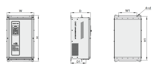 Variador de Frecuencia CHINT NVF2G-3.7/TS4 3,7 kW 9 A 3F 380 V con PID – Código 131005038CH