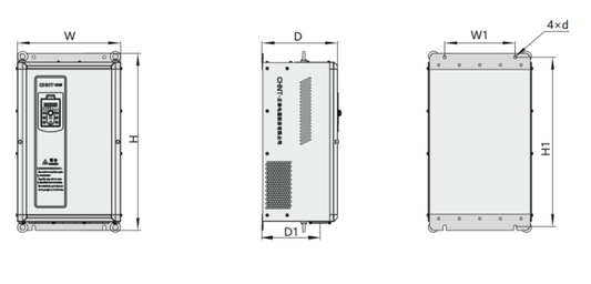 Variador de Frecuencia CHINT NVF300M-0.75/TS4 0,75 kW 1 HP 2,1 A 3F 380 V con PID – Código 131005138CH