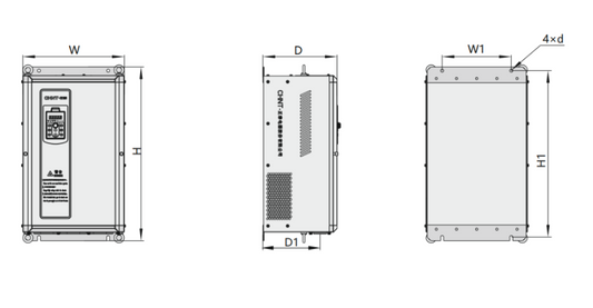 Variador de Frecuencia CHINT NVF2G-1.5/PS4 1,5 kW 3,7 A 3F 380 V con PID – Código 13082038CH
