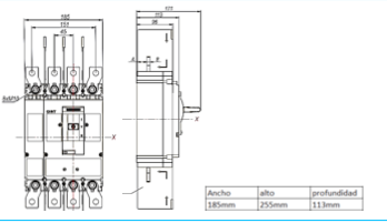 Interruptor Electrónico CHINT NM8N-250S 4P 250A 415V 50 kA – Código 070274030250CH