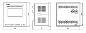 Controlador de Factor de Potencia CHINT NWK1-GR-12GB 12 pasos 400 V AC con Comunicación RS-485 MODBUS – Código 1504012CH