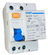 Interruptor Diferencial CHINT NL210 2P 63 A 300 mA Tipo B 10 kA – Código 0702263300CH