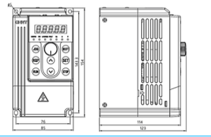 Variador de Frecuencia NVF3M 1,5 kW 1F/3F 220 V con PID y Par Constante – Código 13070322CH