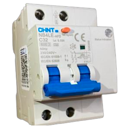 Interruptor Diferencial CHINT NB4LE-AFD 2P 32A 30 mA Tipo A con AFD y Curva C – Código 07121232CH