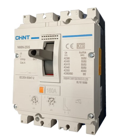 Interruptor Termomagnético CHINT NM8N-250S 3P 200A 415V 50 kA – Código 07023020200CH