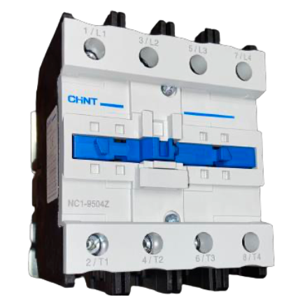 Contactor CHINT NC1-9504Z 4P 95A Bobina 24VDC 45kW (AC3/380V) – Código 03010959100CH