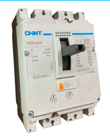 Interruptor Termomagnético CHINT NM8N-250S 3P 160A 415V 50 kA – Código 07023020160CH