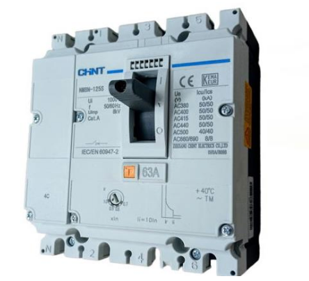 Interruptor Termomagnético CHINT NM8N-125C 4P 32A 415V 36 kA – Código 07224020032CH