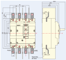 Interruptor Termomagnético CHINT NM8N-125C 4P 125A 415V 36 kA – Código 07224020125CH