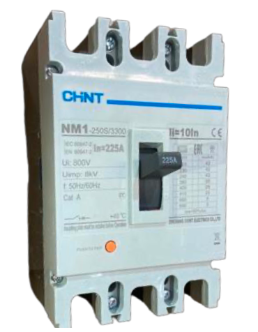 Interruptor Automático CHINT NM1-250S 3P 225A 25kA 415V – Código 072133222CH