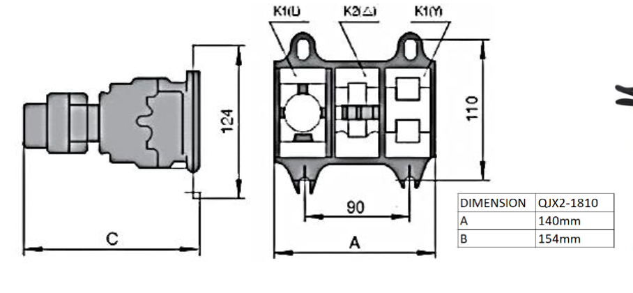 Kit Partida Estrella-Triángulo CHINT QJX2-18 7,5 kW 380 V – Código 1108001CH