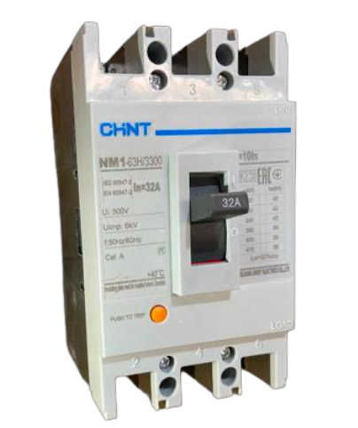 Interruptor Automático CHINT NM1-63H 3P 32A 35kA Fijo – Código 072141232CH