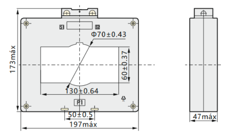 Transformador de Corriente CHINT BH-0.66 4000/5A 0.5 Clase 1 – Código 2901400CH