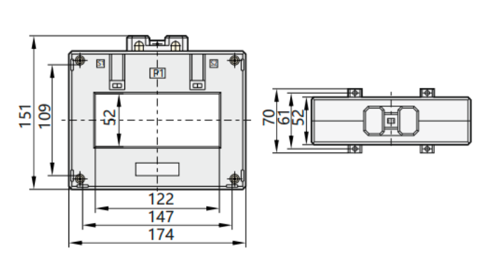 Transformador de Corriente CHINT BH-0.66 3000/5A 0.5 Clase 1 – Código 2901300CH