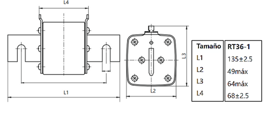 Fusible NH CHINT RT36-1 250A 690V Curva gG/gL – Código 21011250CH