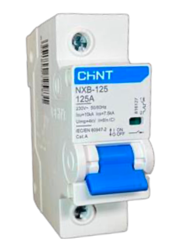 Interruptor Termomagnético CHINT NXB-125H 1P 125A 10kA Curva C – Código 070311125CH