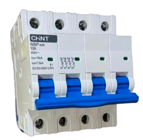 Interruptor Termomagnético CHINT NBP-63R 4P 10A 15kA – Código 07030410CH