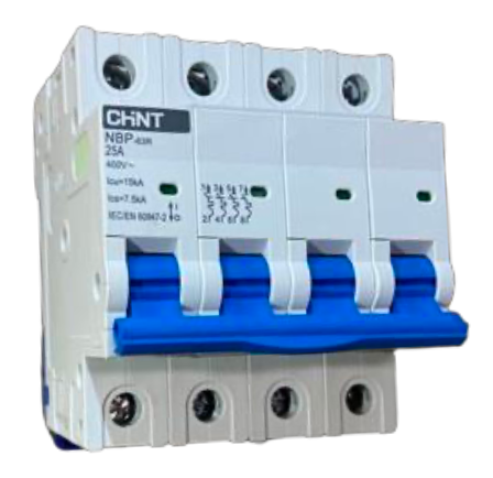 Interruptor Termomagnético CHINT NBP-63R 4P 25A 15kA – Código 07030425CH