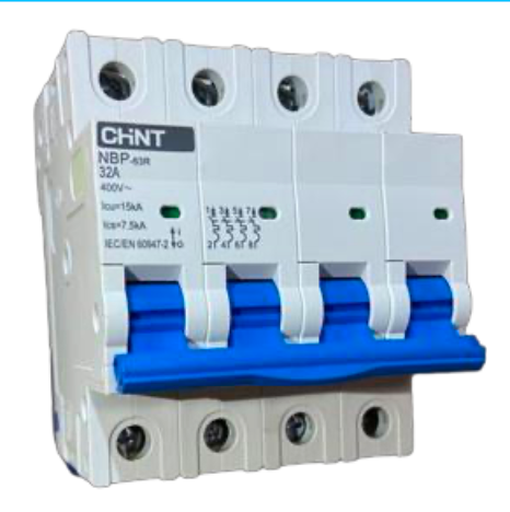 Interruptor Termomagnético CHINT NBP-63R 4P 32A 15kA – Código 07030432CH
