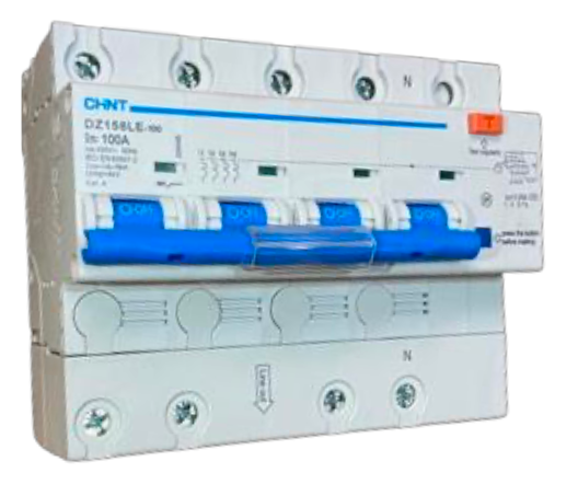 Interruptor Diferencial CHINT DZ158LE 4P 100A 30mA 6kA – Código 070251003CH