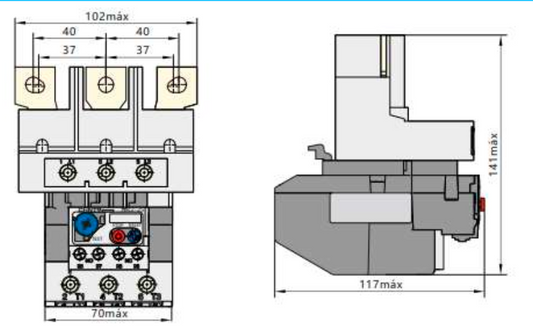Relé Térmico CHINT NR2-150 95–120A para Contactor – Código 05011120CH