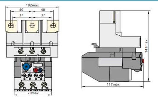 Relé Térmico CHINT NR2-150 80–104 A para Contactor 115–150 A – Código 05011104CH