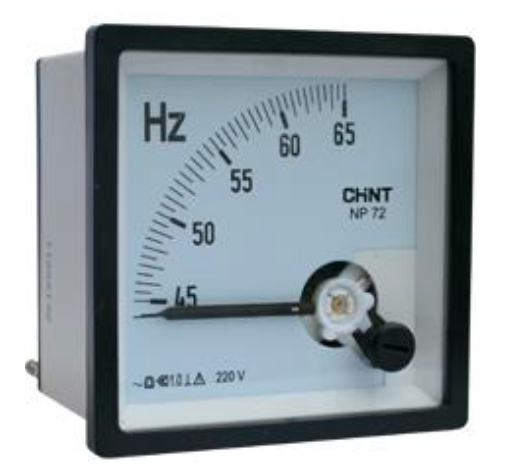 Frecuencímetro Analógico CHINT NP96-HZ-220V 45-55 Hz 220 V AC – Código 27023220CH