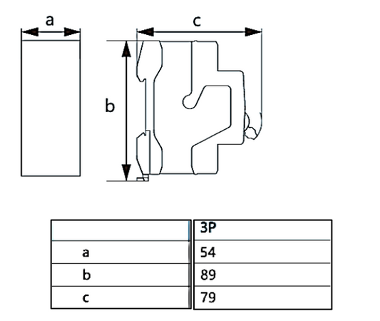 Interruptor Termomagnético CHINT NBP-63R 3P 50 A 15 kA – Código 07030350CH