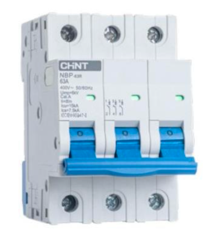 Interruptor Termomagnético CHINT NBP-63R 3P 63 A 15 kA – Código 07030363CH