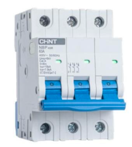 Interruptor Termomagnético CHINT NBP-63R 3P 25 A 15 kA – Código 07030325CH