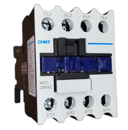 Contactor CHINT NC1-2504Z 25A 4P 11 kW Bobina 24 VDC – Código 03010269100CH