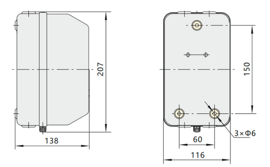 Partidor Directo CHINT NQ2-15P/1 3P 5,5kW 12A 220V – Código 110712221CH