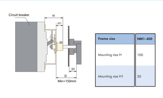 Mando Rotativo Prolongado CHINT NM1-400 3P – Código 072103240CH