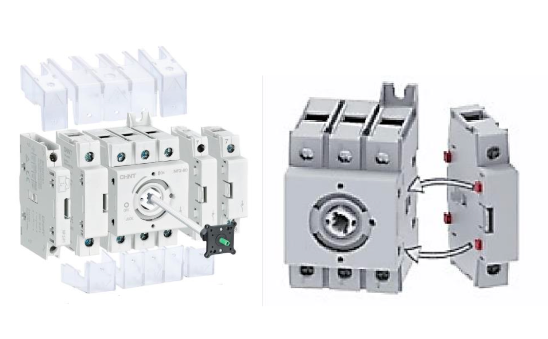 Puerta y eje prolongado CHINT NF2-125PSR para seccionador NF2-125 – Código 17092864120CH