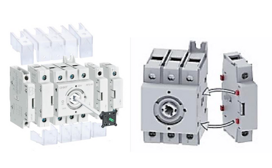 Puerta y eje prolongado CHINT NF2-125PSR para seccionador NF2-125 – Código 17092864120CH