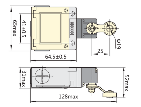Final de Carrera metálico CHINT YBLX-CK-M115 con Roldana 1NA+1NC IP52 – Código 57044511CH