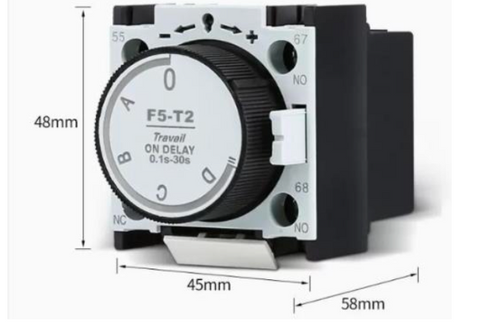 Temporizador Neumático CHINT F5-T0 On-Delay 0,1–3 s 1NA+1NC – Código 05030003CH
