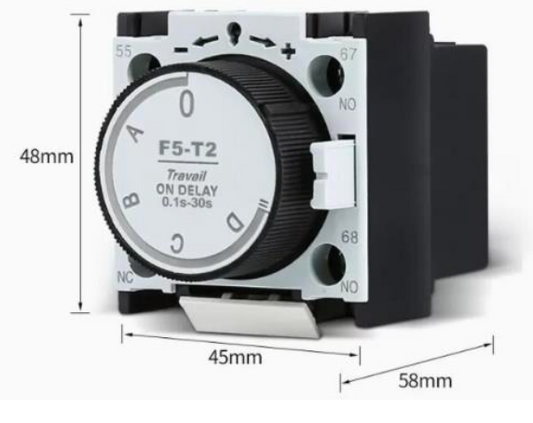 Temporizador Neumático CHINT F5-D0 Off-Delay 0,1–3 s 1NA+1NC – Código 05031003CH