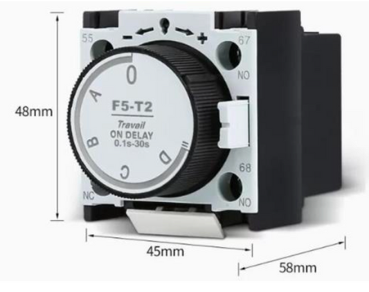 Temporizador Neumático CHINT F5-D4 Off-Delay 10–180 s 1NA+1NC – Código 05031180CH