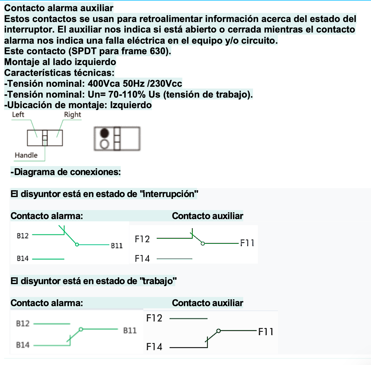 Contacto auxiliar + contacto de alarma CHINT NM1-630 AL/AX – Código 0721002063CH