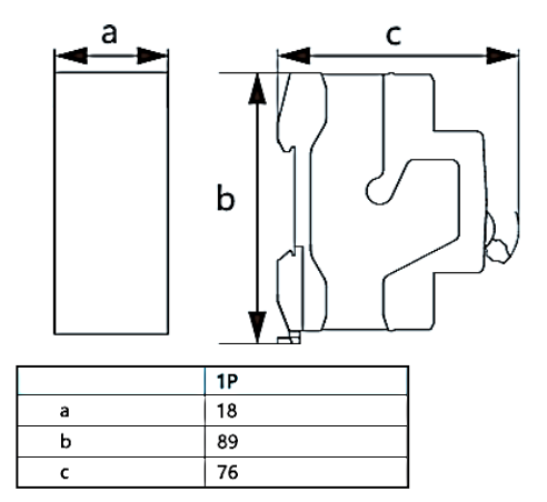 Interruptor a Riel DIN CHINT NBP-63R 1P 63A 15kA – Código 07030163CH