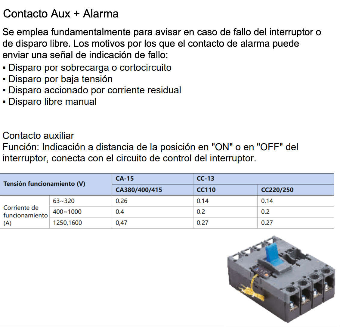 Contacto Auxiliar + Alarma Izquierdo CHINT NXM-800 AX/AL-M5 L – Código 072120352CH