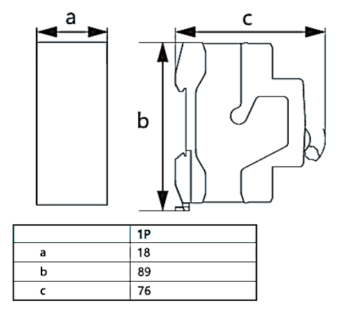 Interruptor Termomagnético CHINT NBP-63R 1P 32A 15kA Curva C – Código 07030132CH