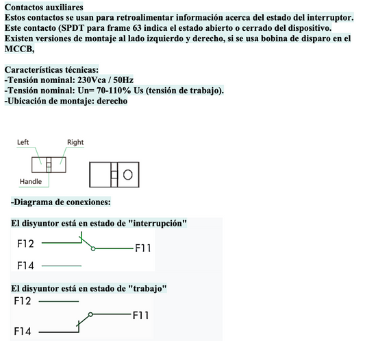 Contacto Auxiliar CHINT NM1-63 1CO Lado Derecho – Código 072100107CH