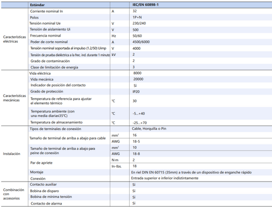 Interruptor Termomagnético CHINT NBH8-40H 1P+N 32A 6kA Curva B – Código 070351132CH